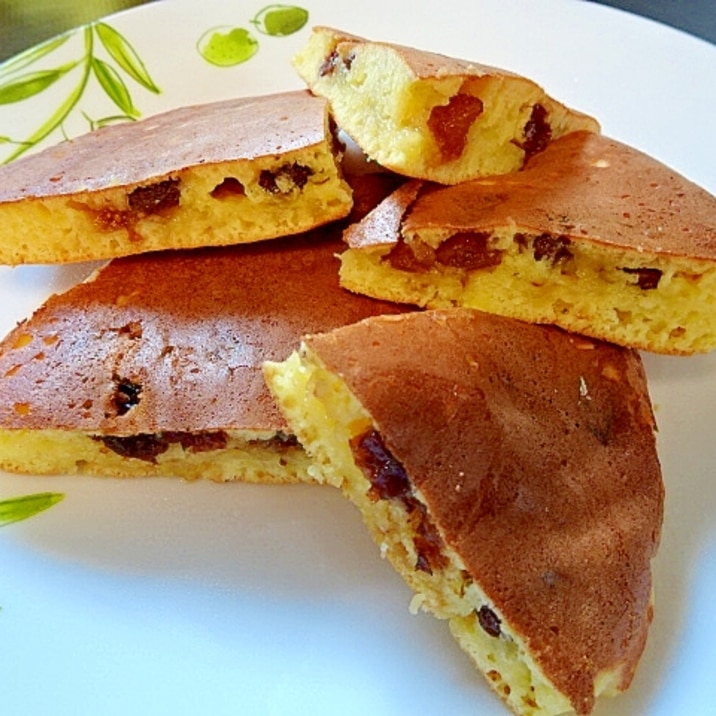 ドライフルーツ入りホットケーキ レシピ 作り方 By Tamagoyasann 楽天レシピ